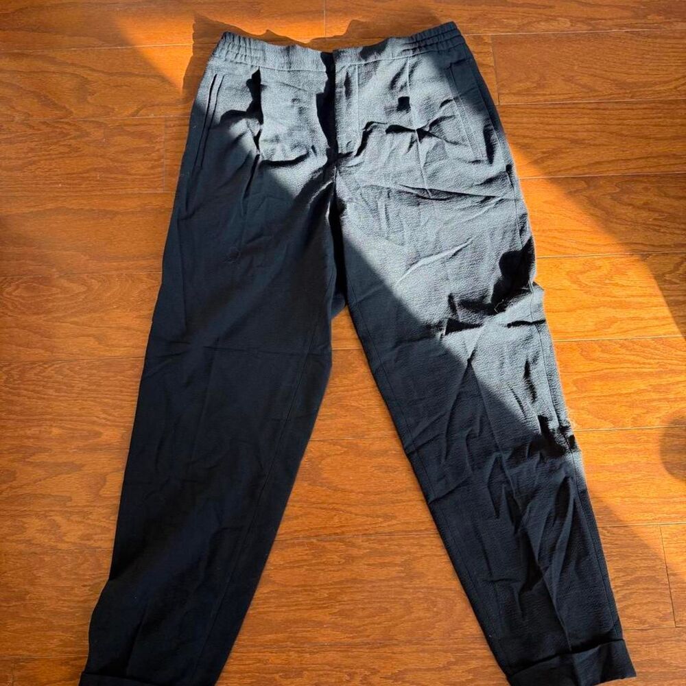 Reiss Men's Black and Navy Trousers